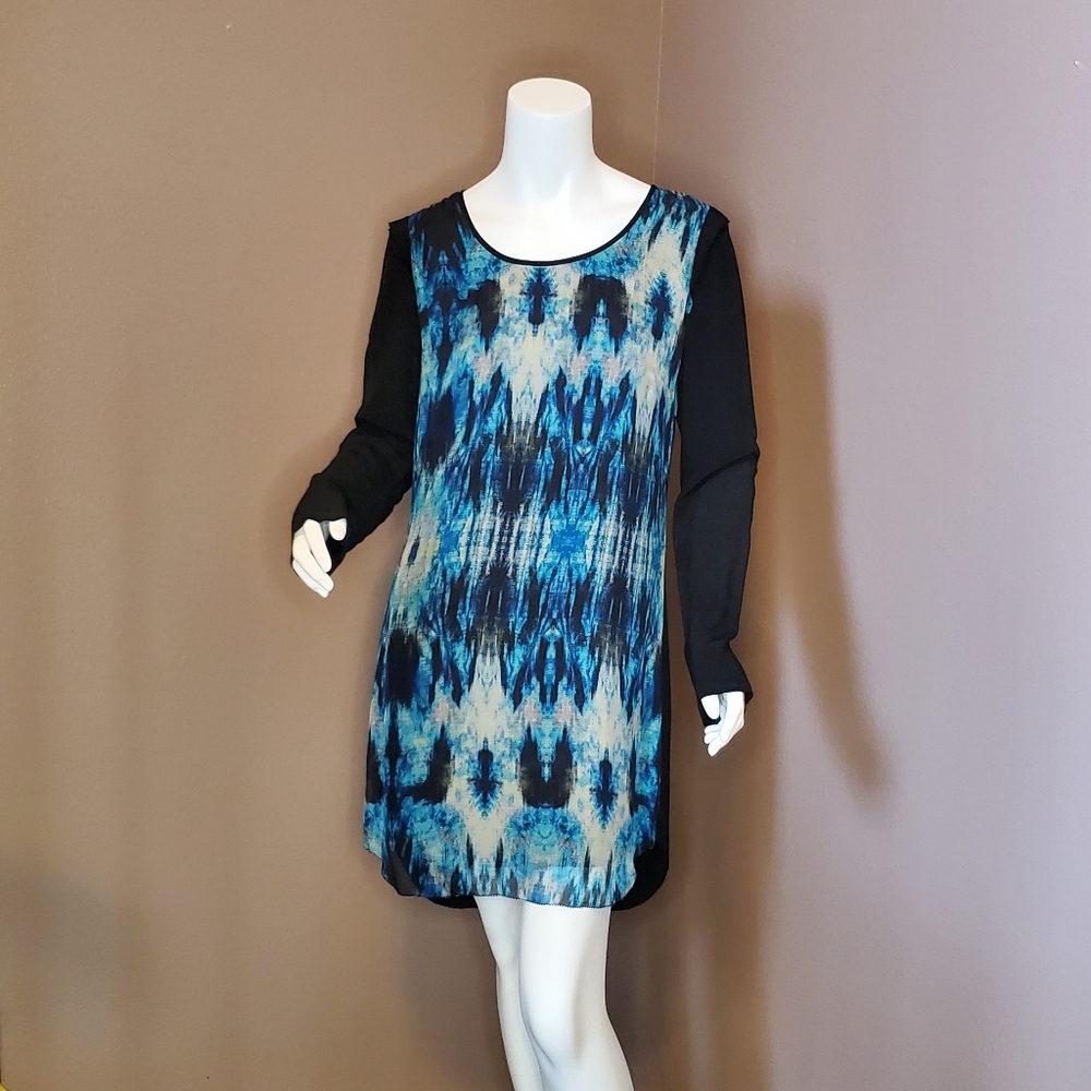 NWOT BABAKUL silk & rayon tunic dress XS